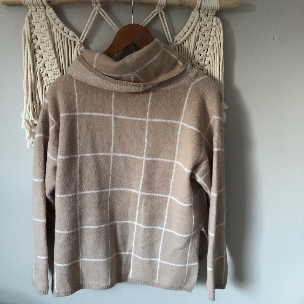 VICI On The Grid Cowl Turtleneck Sweater - Picture 6 of 6